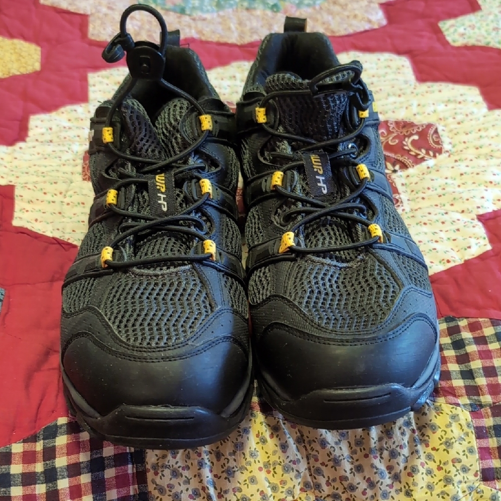 Men's Size 12 AWP HP LF-56110 Black/Gray Lace Up Work Shoes CL9